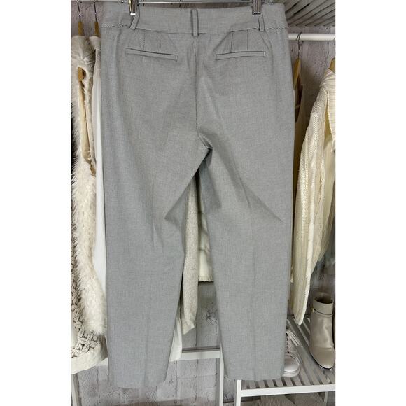 Talbots Women's Sz 10 Gray & White Striped Newport Straight Leg Pants #0396 - Picture 3 of 10